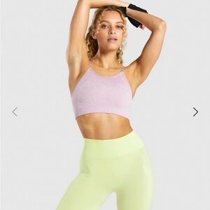 Gymshark Flex Strappy Sports Bra - Light Purple Marl